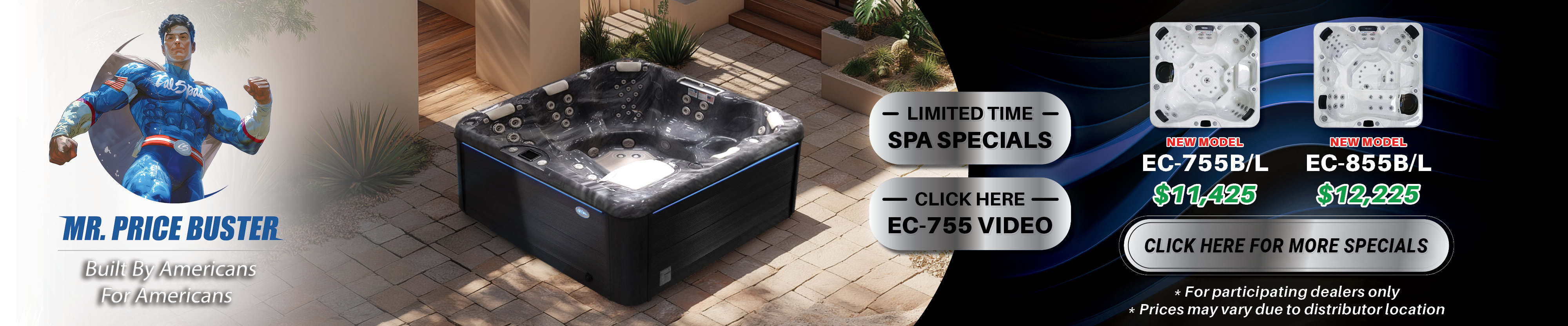 Calspas hot tub being used in a family setting - Kanasas